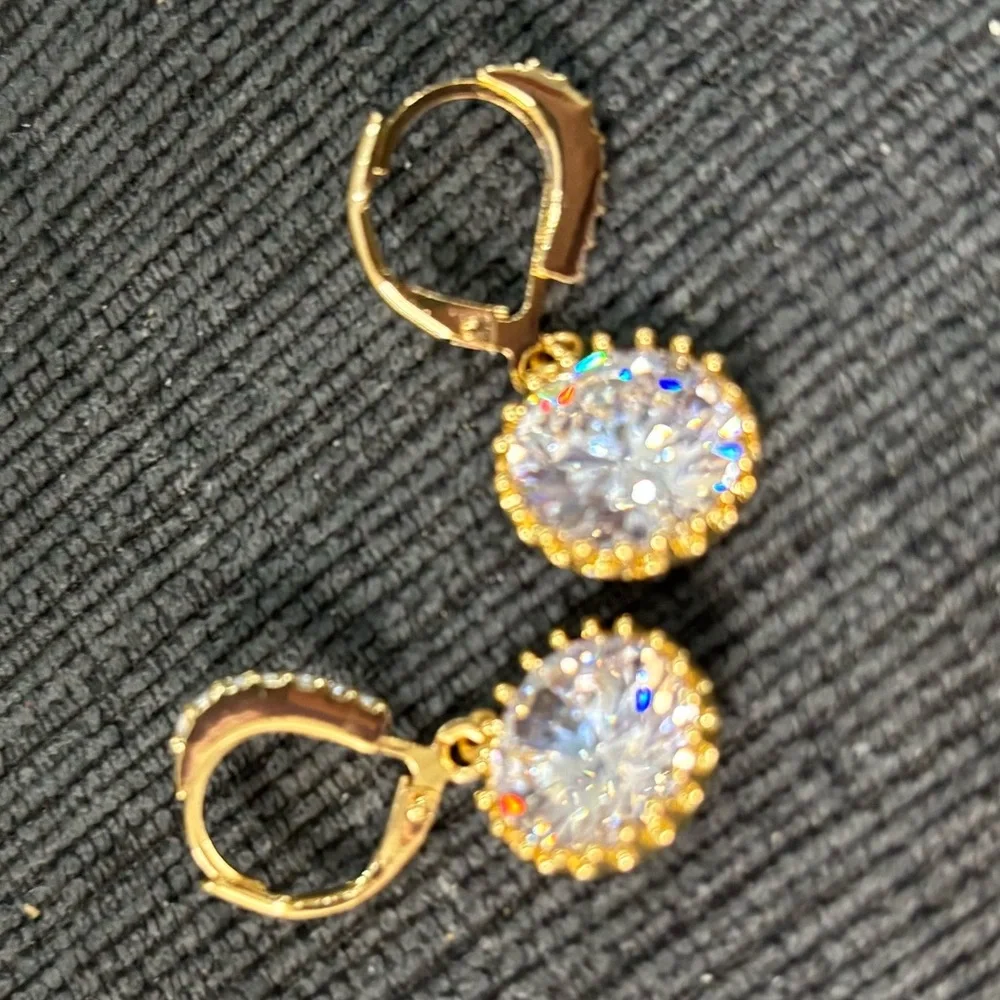 KATE SPADE NEW YORK ♠️ CRYSTAL DROP EARRINGS - Picture 9 of 11